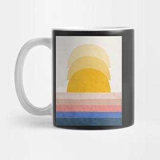 Sunset, Abstract, Mid century modern kids wall art, Nursery room Mug